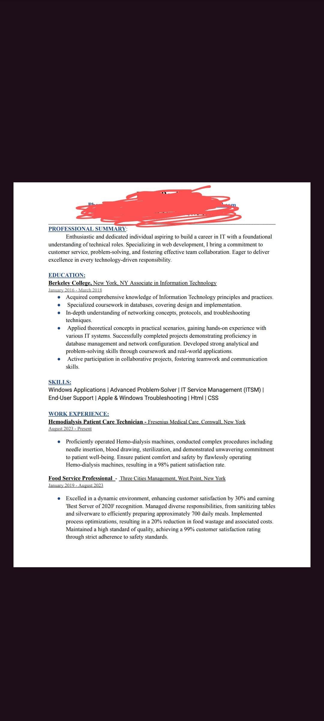 I need some help. I am not getting any I interviews or ...